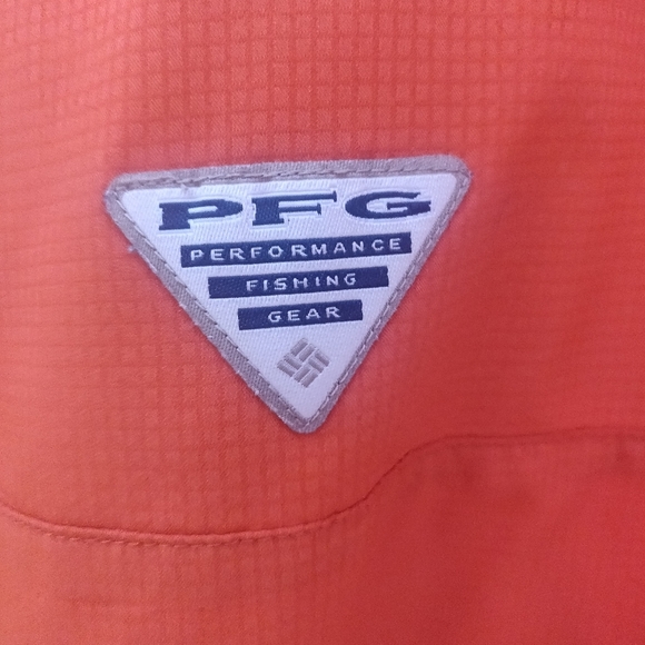Columbia PFG Orange Button-up - Picture 4 of 7
